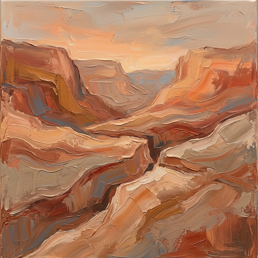 Desert Canyon Painterly Backdrop